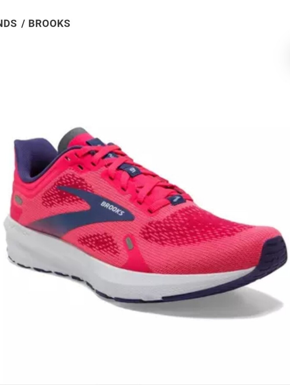 Brooks Launch 9 Womens Running Shoe Sneakers Pink Fuchsia Cobalt Size 10 Workout